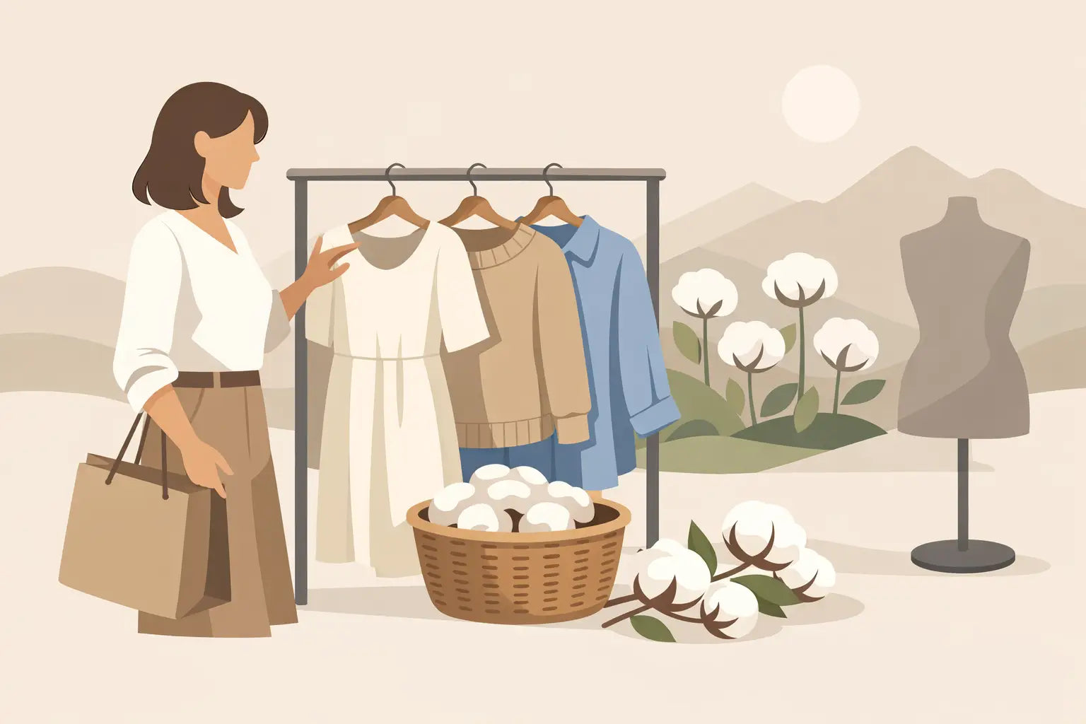 Hochwertige Baumwollkleidung Damen kaufen