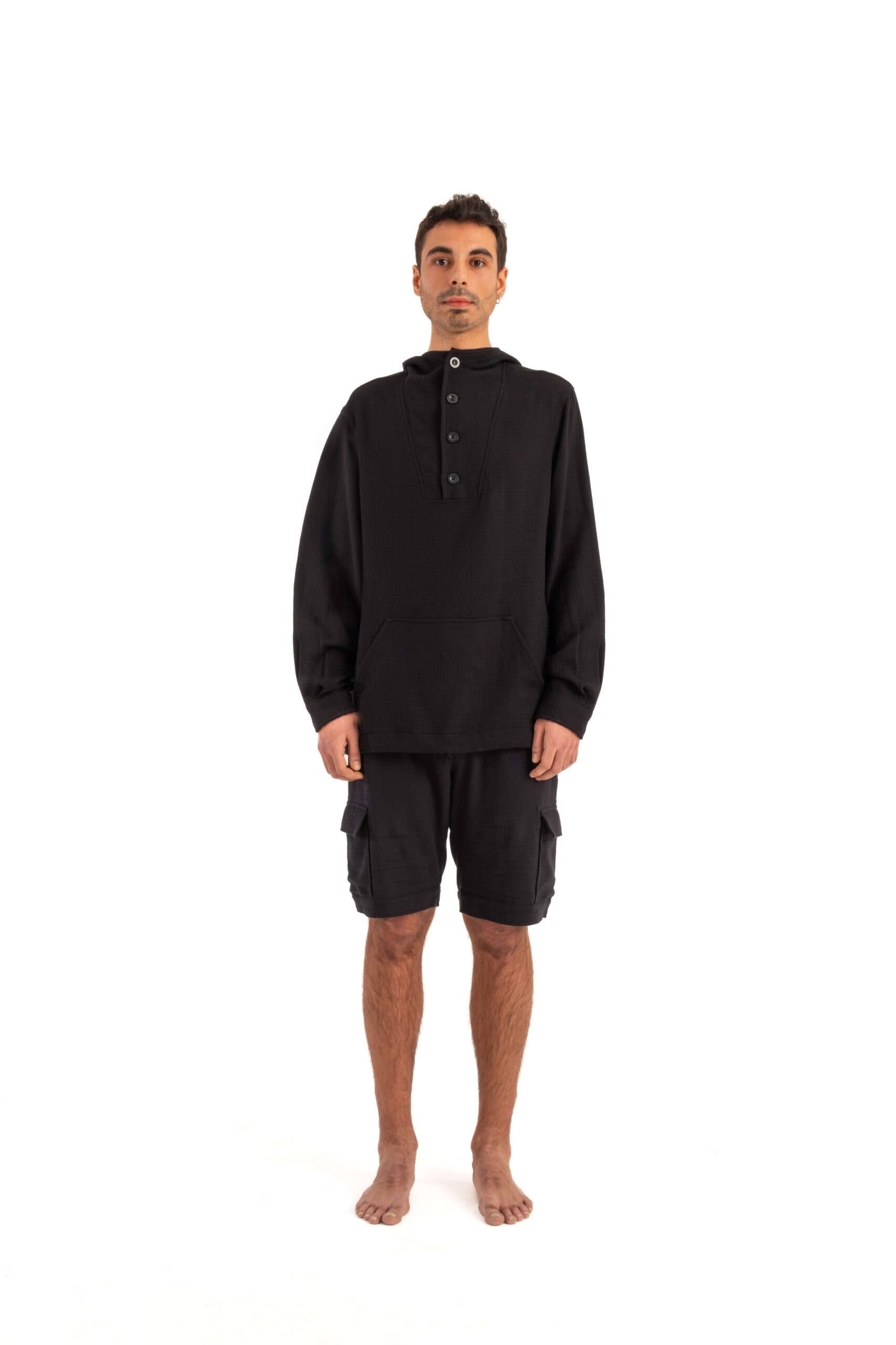 Shorts noirs en coton pour homme (3399) 100 % coton