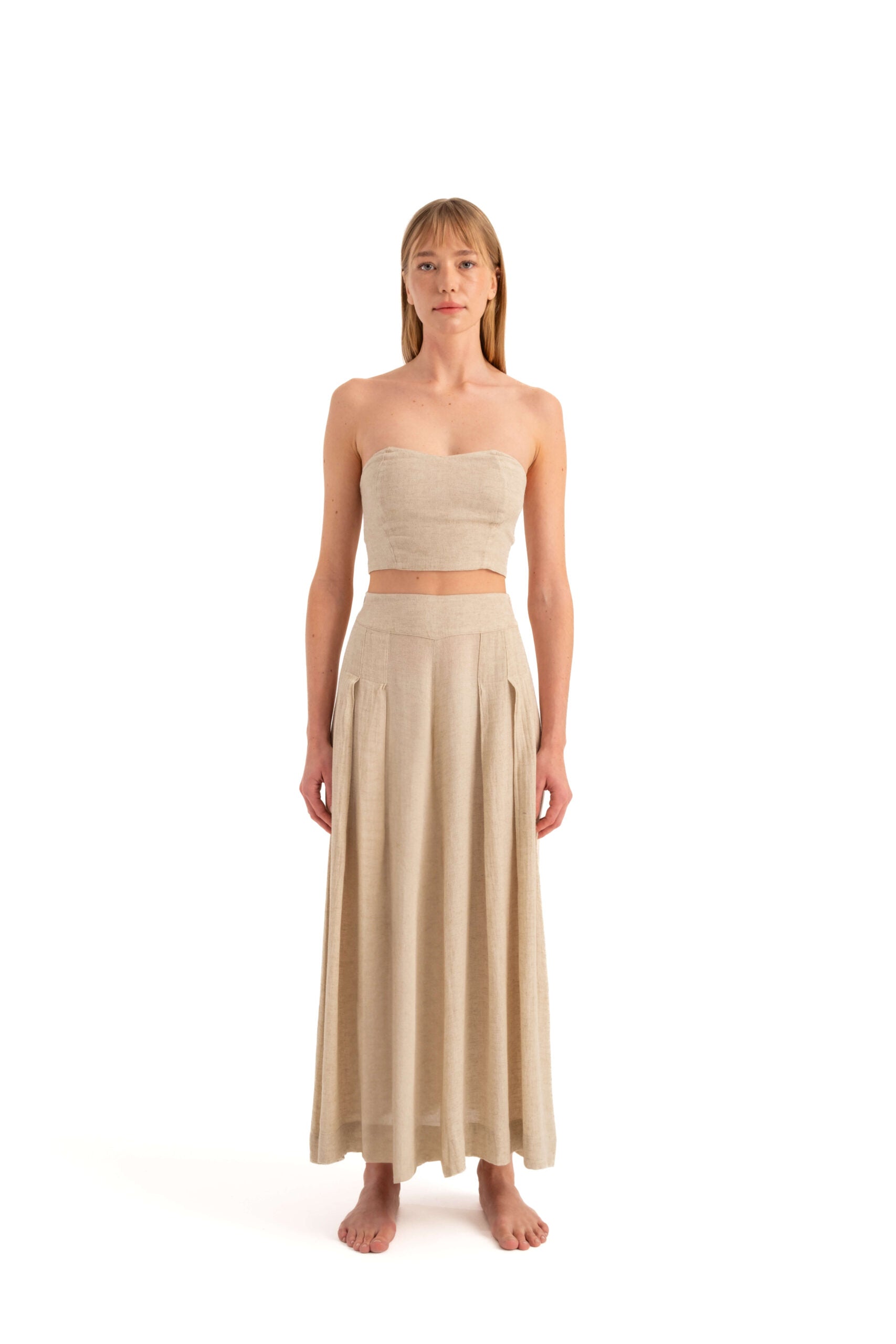 Linen Palazzo Pants (3315) 68% Lyocell, 32% Linen