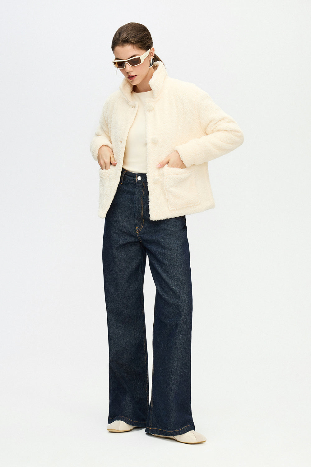 IKIKIZ women's teddy short jacket