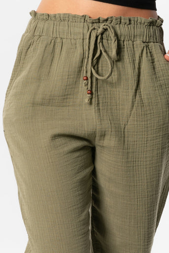 Muslin Carrot Pants (151.540.08); 100% cotton