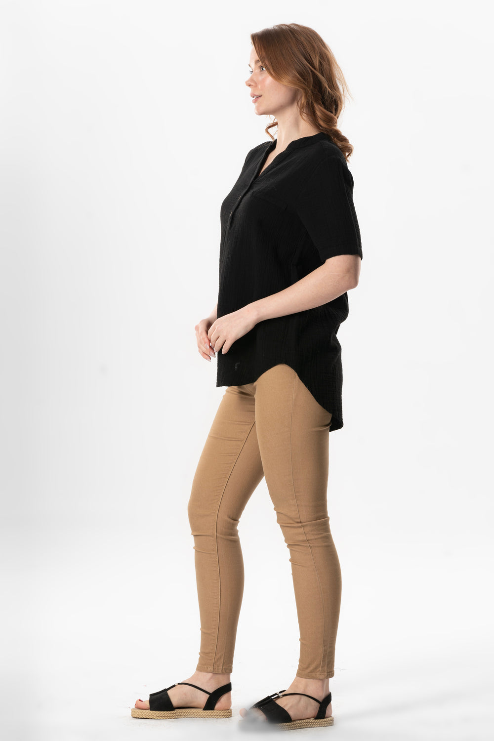 GLG Short Sleeve Blouse (151.511.04); 100% Cotton