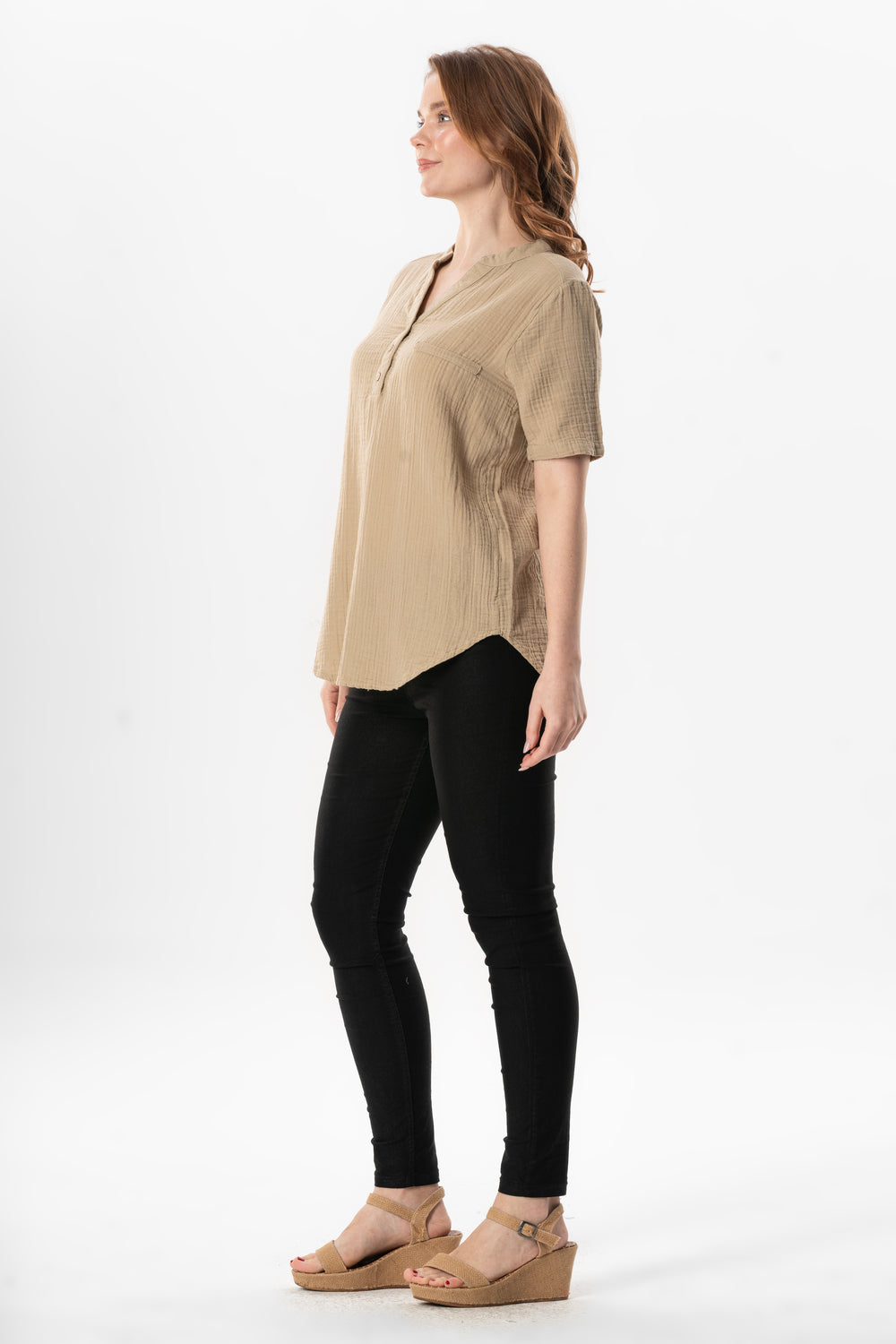 GLG Short Sleeve Blouse (151.511.04); 100% Cotton