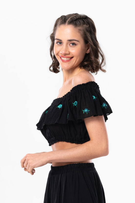 LVN Embroidered Blouse (151.713.01); 100% Cotton