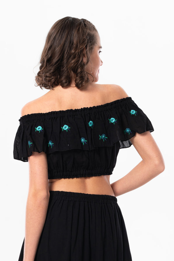 LVN Embroidered Blouse (151.713.01); 100% Cotton