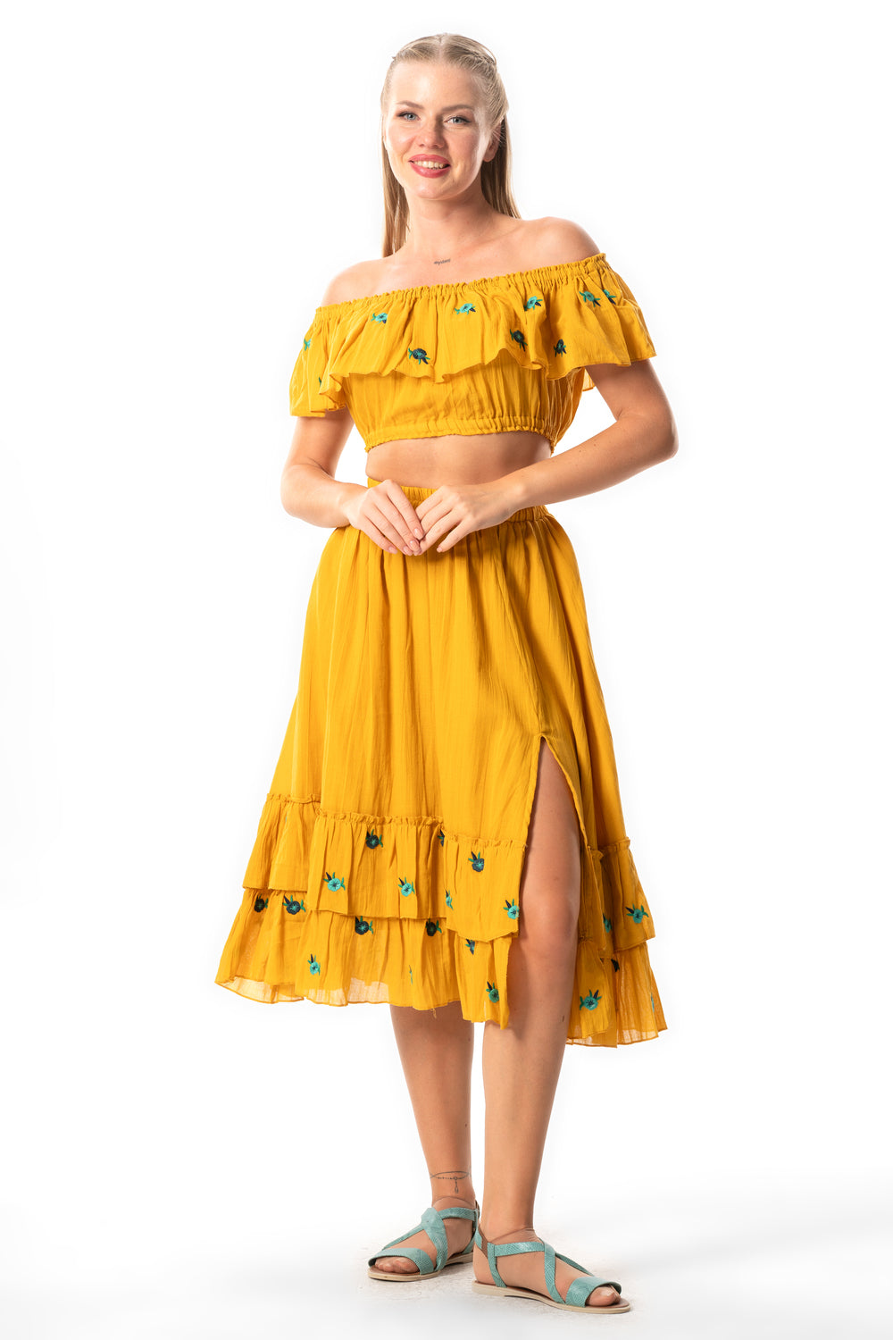 LVN Embroidered Blouse (151.713.01); 100% Cotton