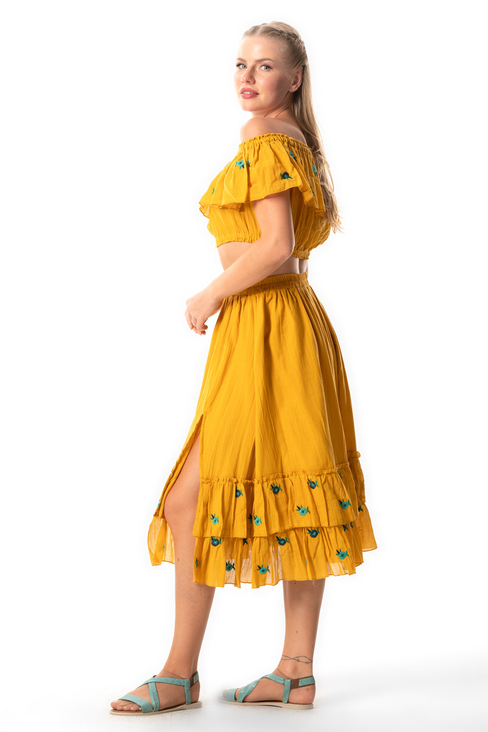 LVN Embroidered Blouse (151.713.01); 100% Cotton