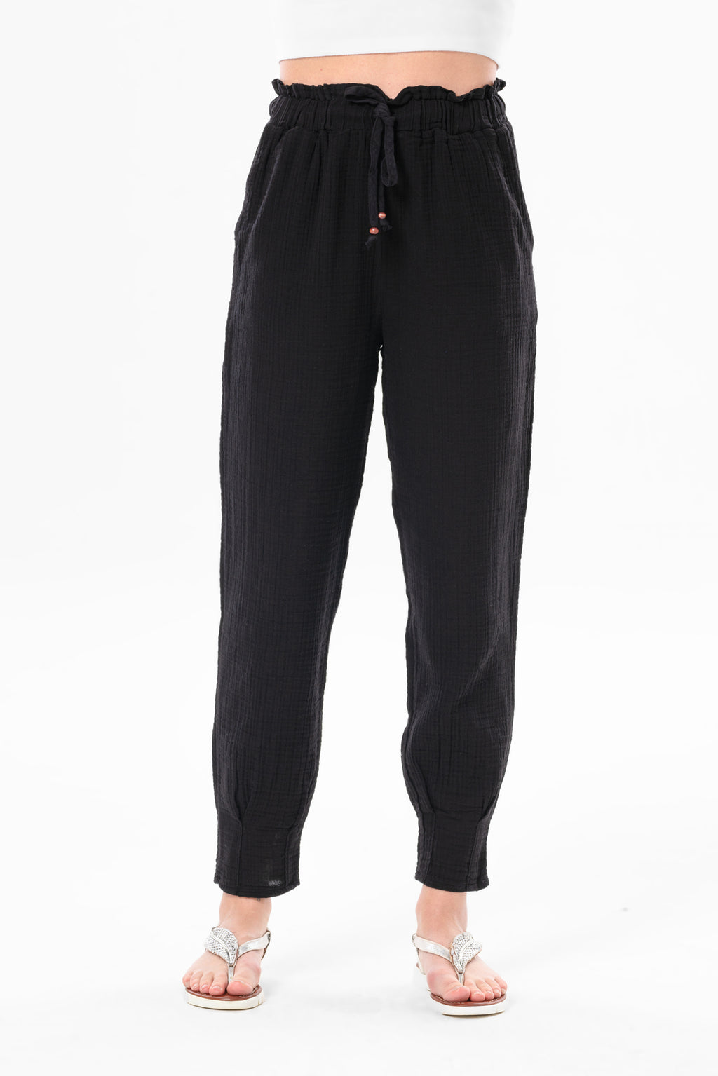 Muslin Carrot Pants (151.540.08); 100% cotton