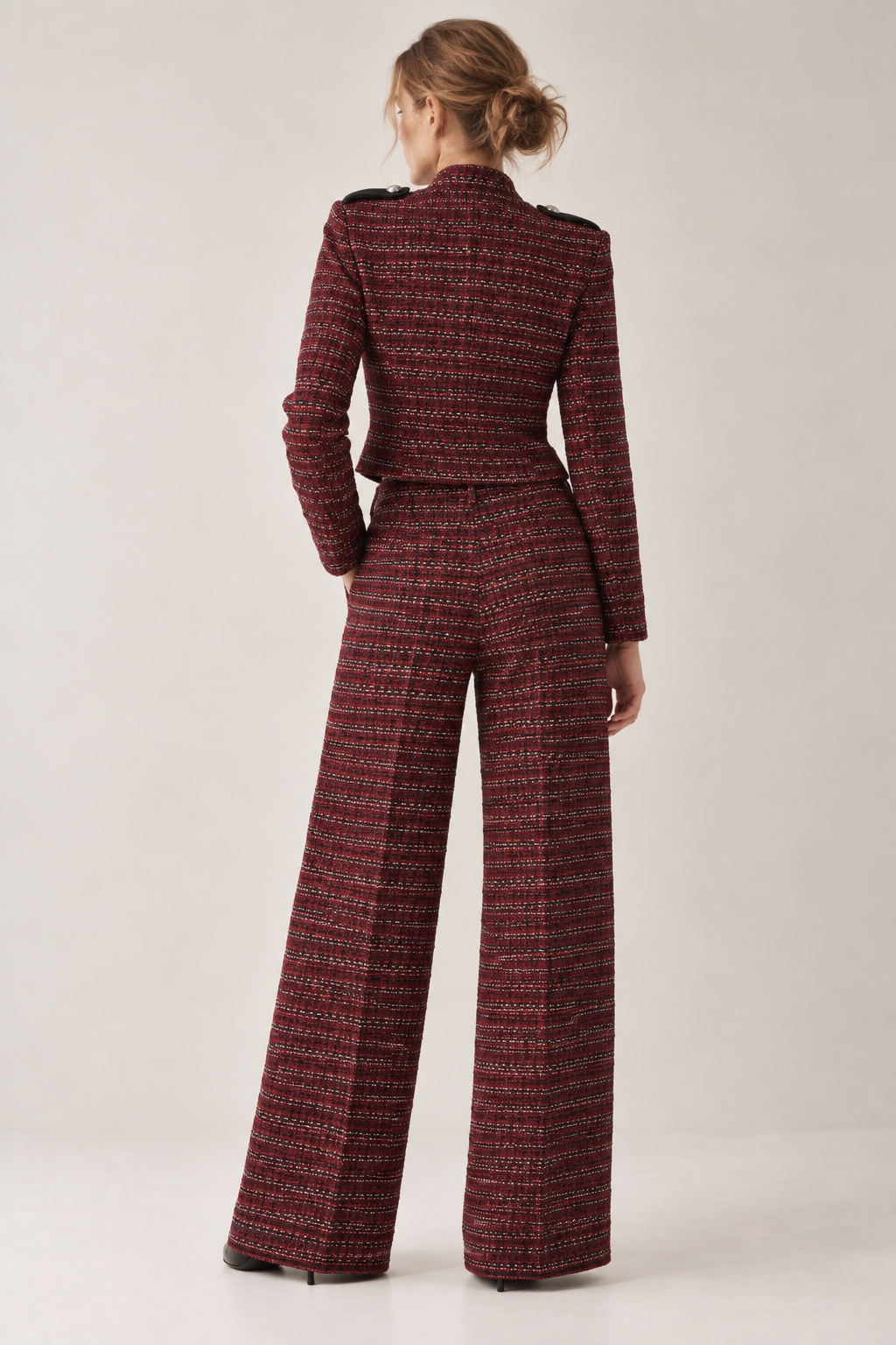 Women's Bouclé Military Jacket