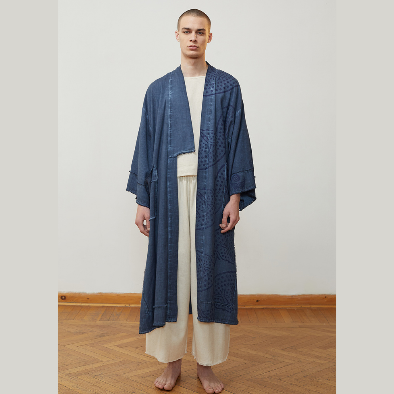Kimono Ajna (3425) ; 87 % coton 13 % lin