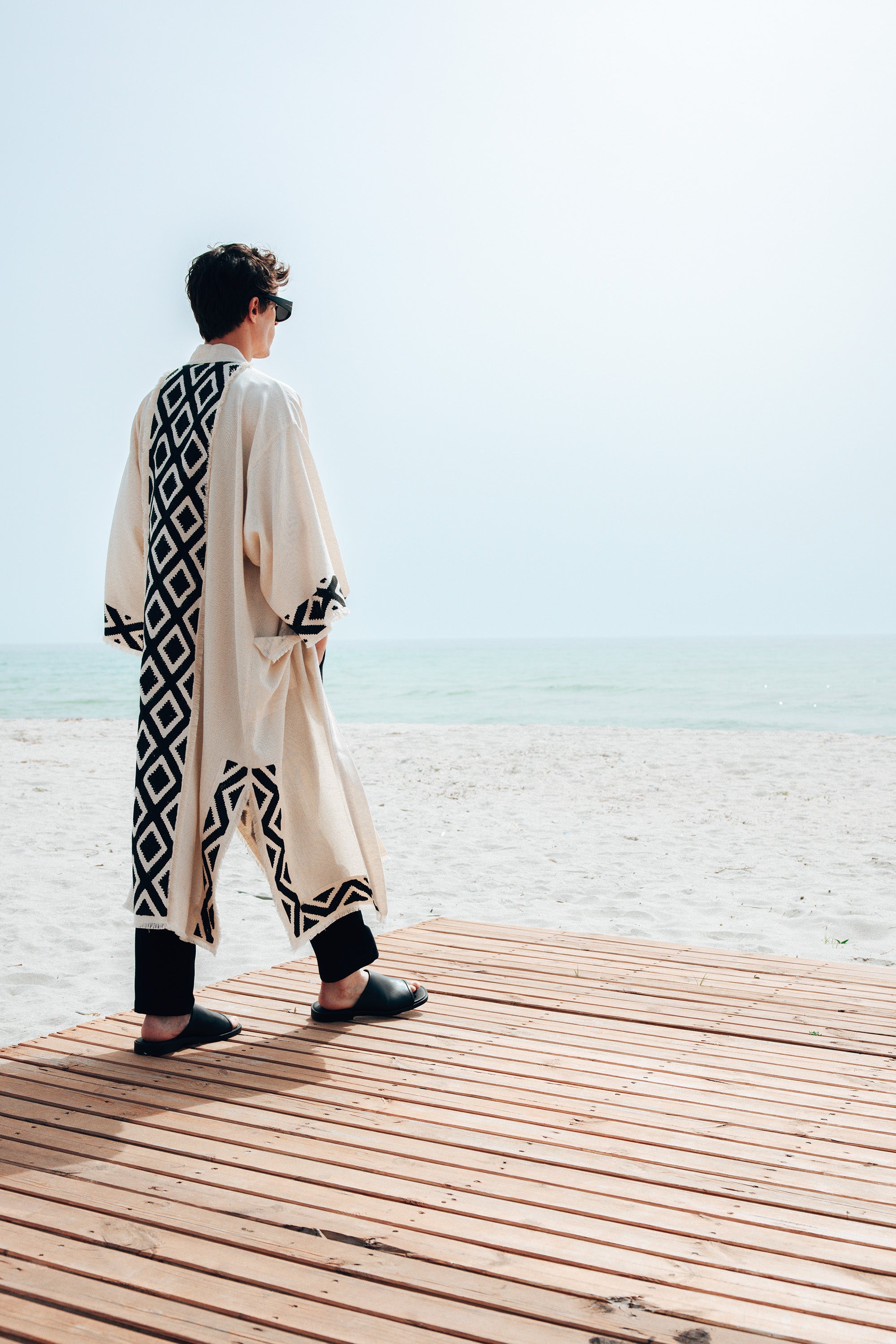 Saga Kimono (3291) 85 % Baumwolle, 15 % Leinen