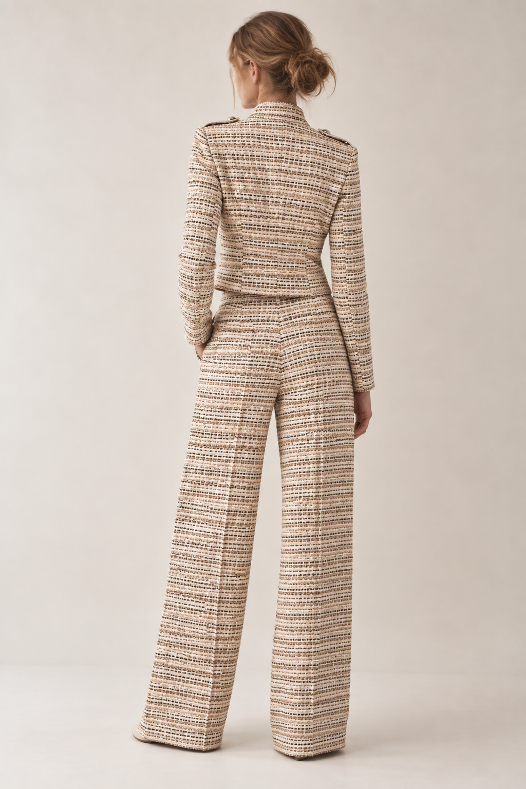 Women's Bouclé Military Jacket
