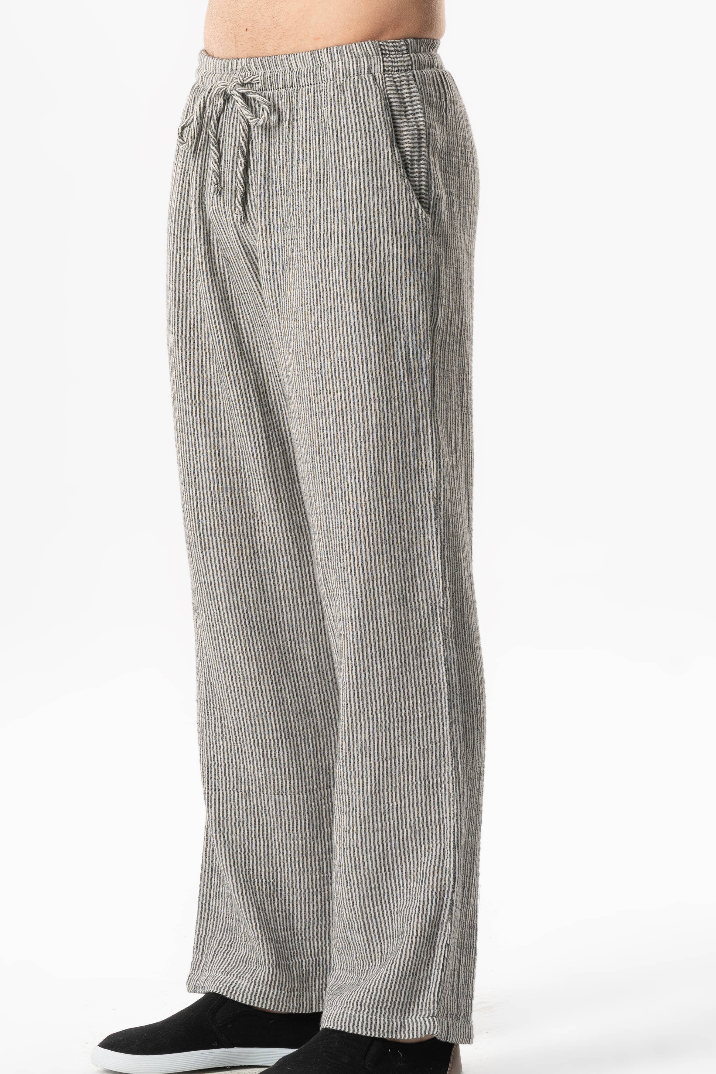 Striped Muslin Pants (171.540.27); 100% cotton