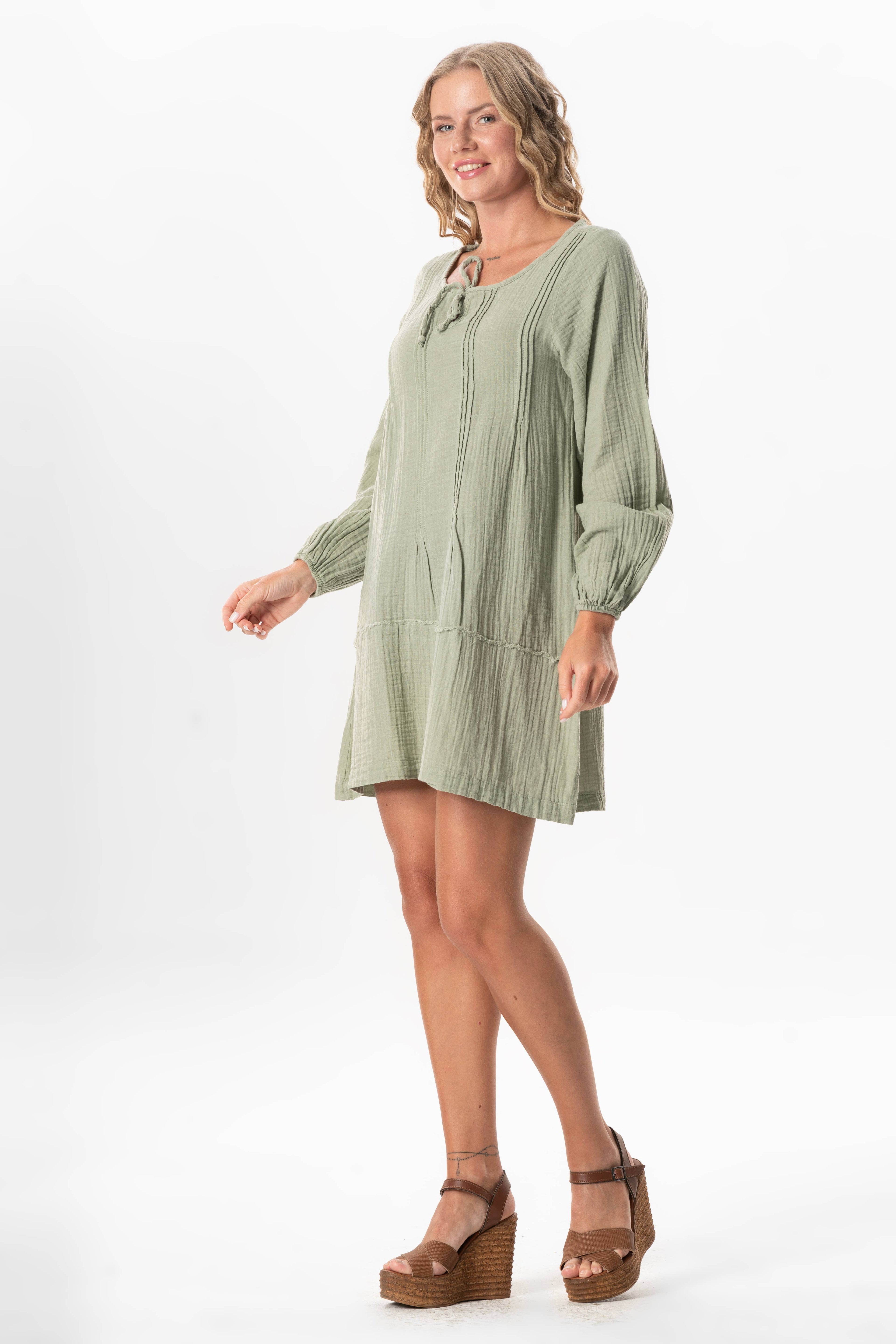 GKL Long Sleeve Dress (151.522.14); 100% Cotton
