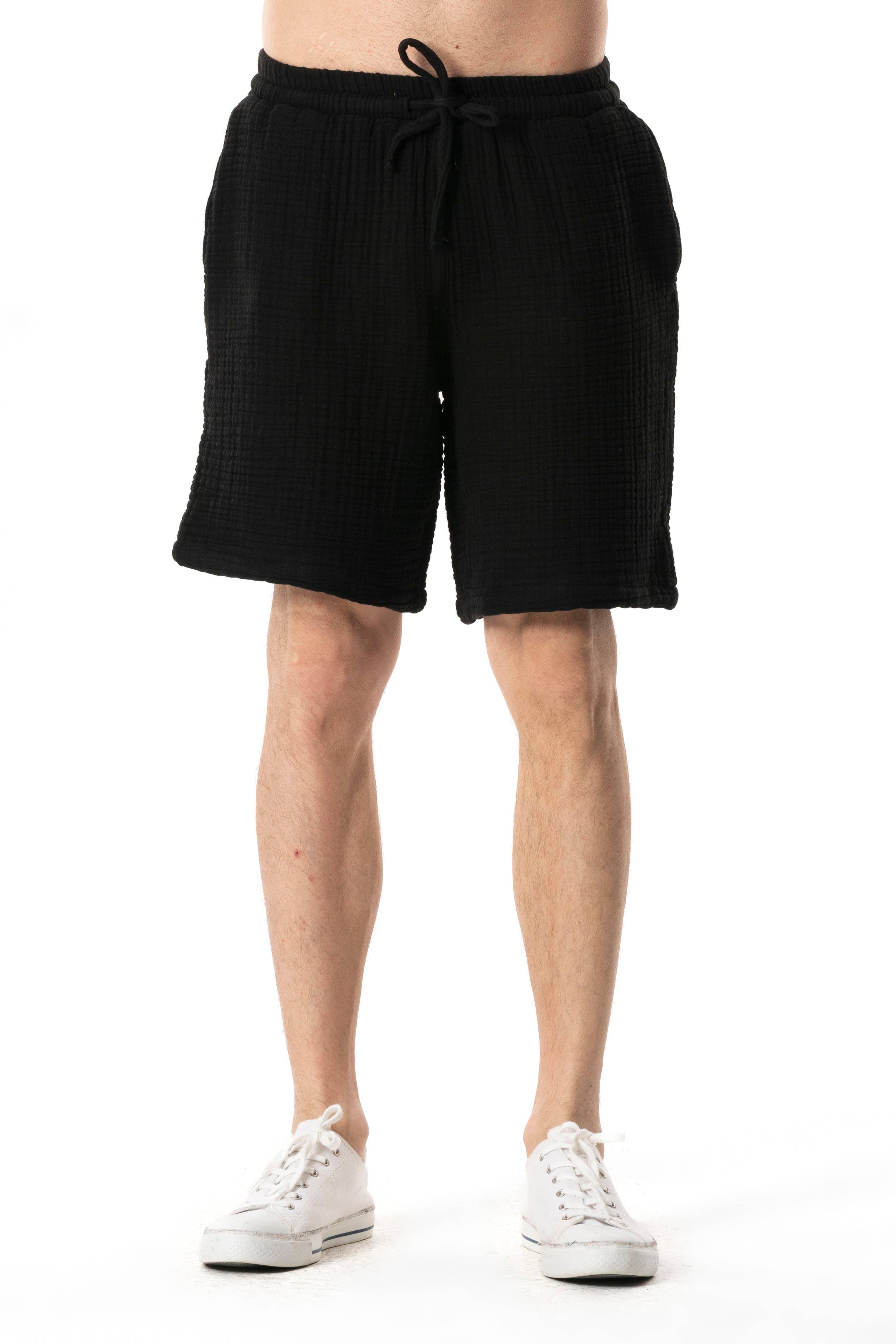 Multi Muslin Men's Shorts (161.540.28); 100% Cotton