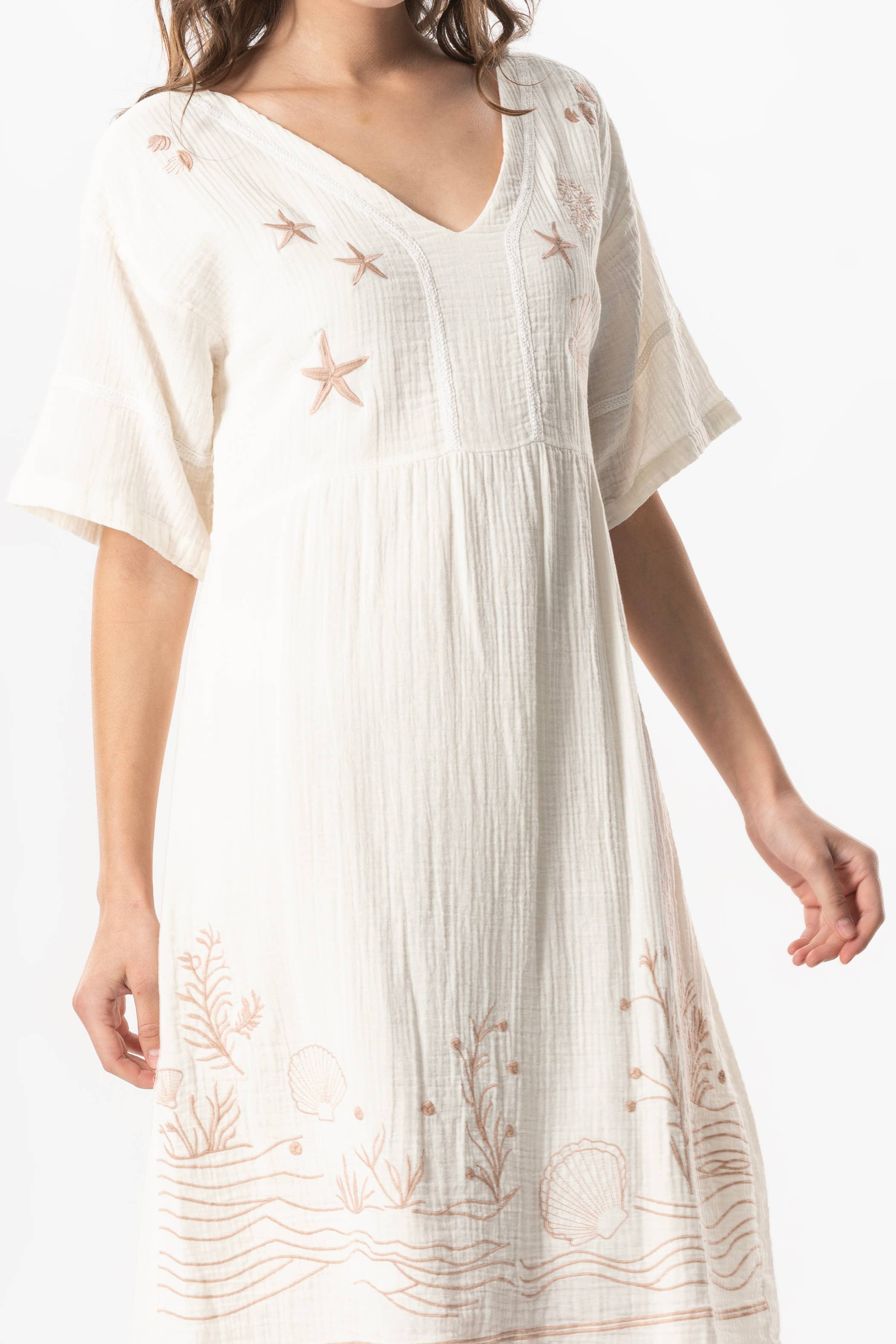 ALZ Short Sleeve Dress (151.521.08); 100% Cotton