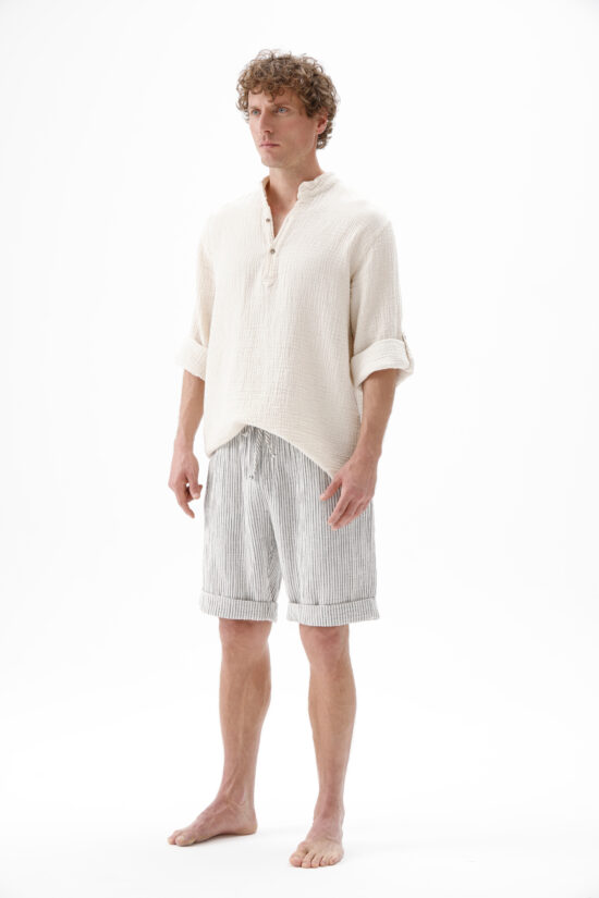 Men's Crinkle Linen Shirt