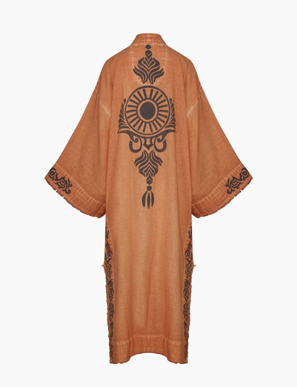 Gaia Kimono (3189); 87% Cotton 13% Linen